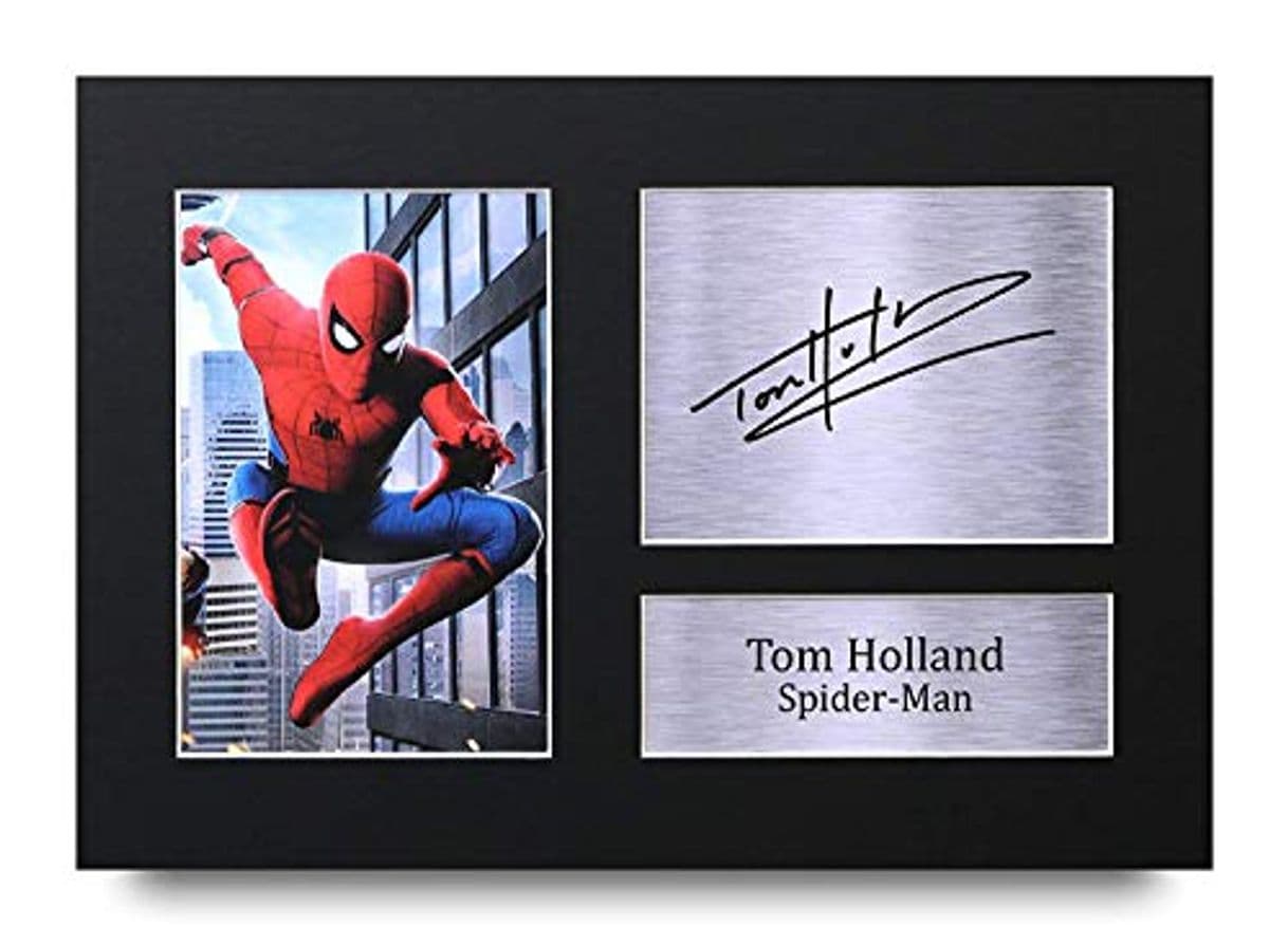 Product HWC Trading Tom Holland A4 Sin Marco Regalo De Visualización De Fotos De Impresión De Imagen Impresa Autógrafo Firmado por Spiderman Los Aficionados Al Cine