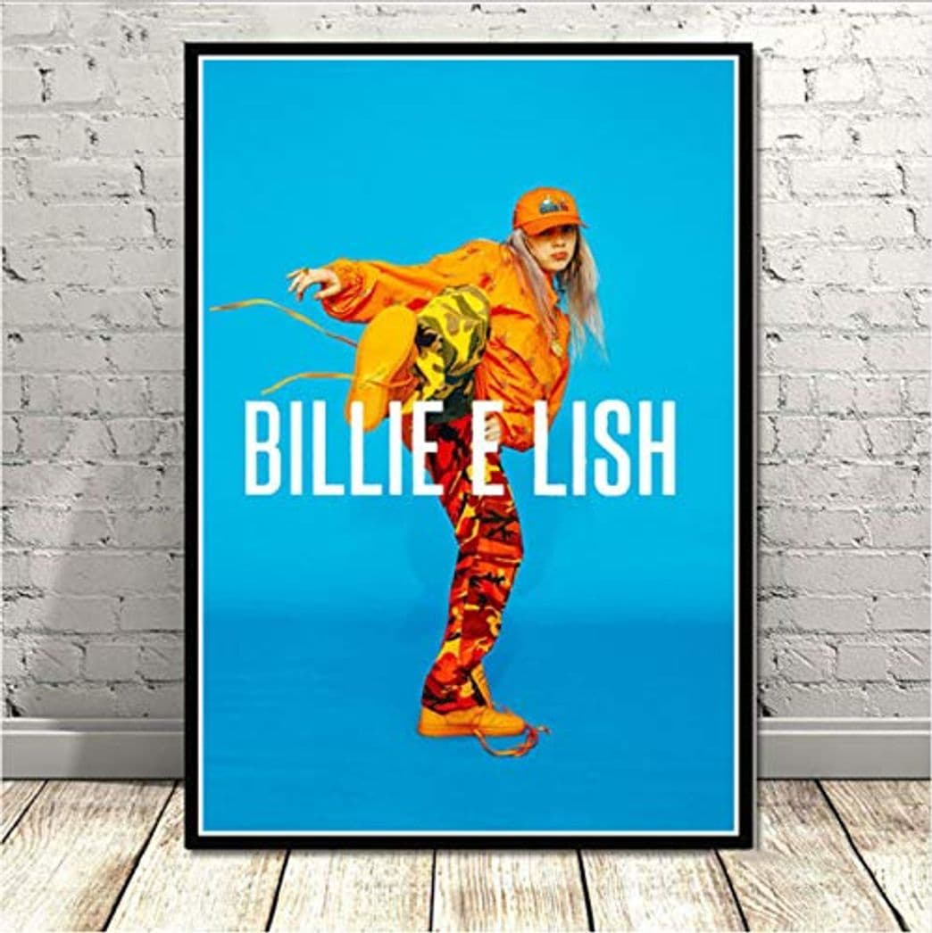 Product yhnjikl Custom Billie Eilish Music Cantante Pop Star Póster e Impresiones Arte de la Pared Pintura Lienzo Cuadros de la Pared para la Sala de Estar Decoración para el hogar 40X60 cm Sin Marco