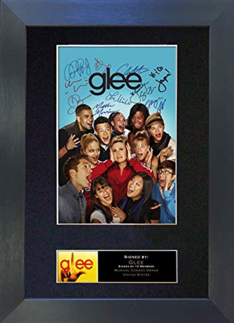 Product Glee Top calidad firmado autógrafos foto enmarcada reproducción impresión A4 raras