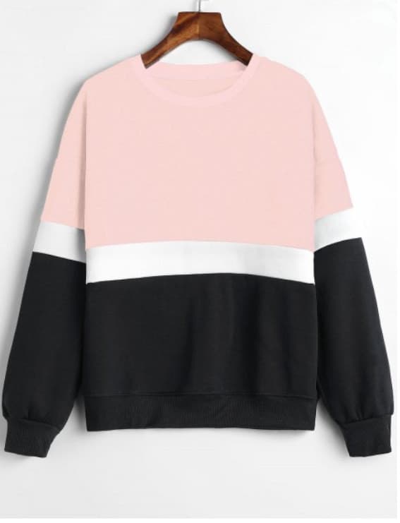 Fashion Sudadera negro y rosado