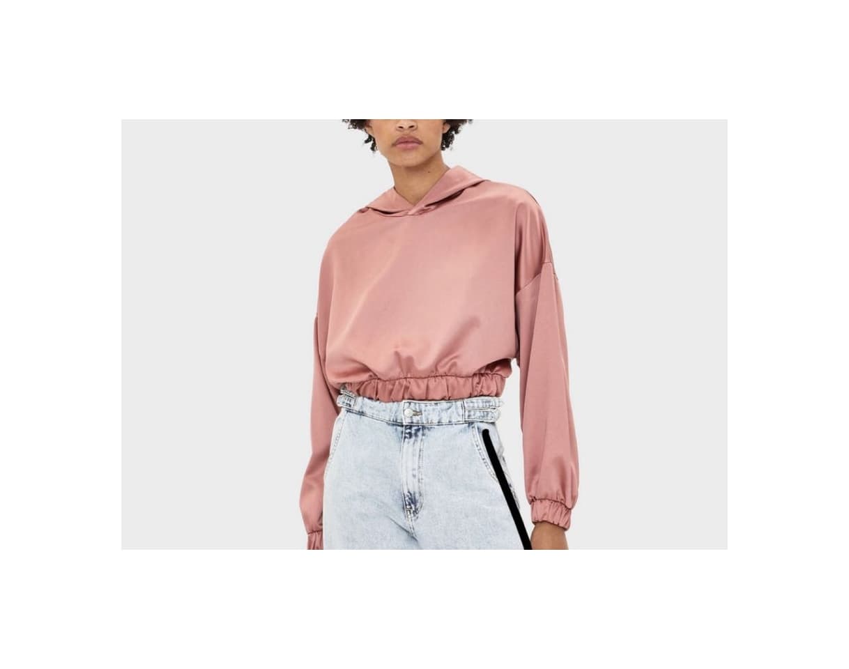 Product Sudadera satén rosa