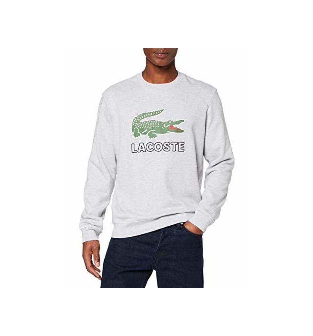 Fashion Lacoste Sh6382 Sudadera, Gris