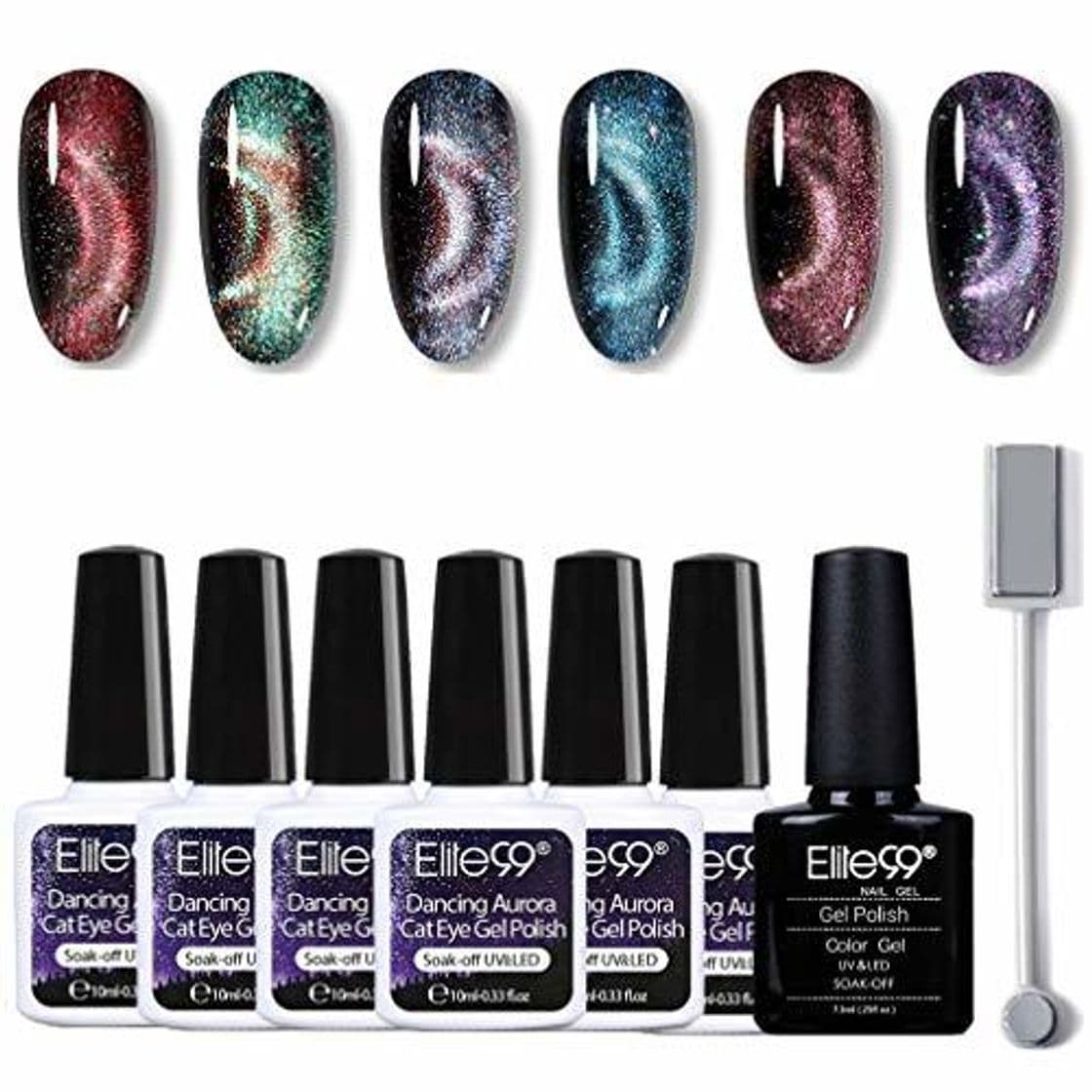 Place Elite99 Esmaltes Semipermanentes de Uñas en Gel UV LED 9D Ojo de