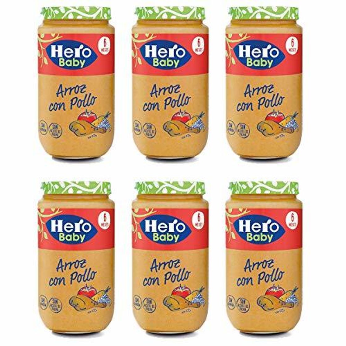 Product Hero Baby - Arroz Con Pollo Tierno 235 gr - Pack de