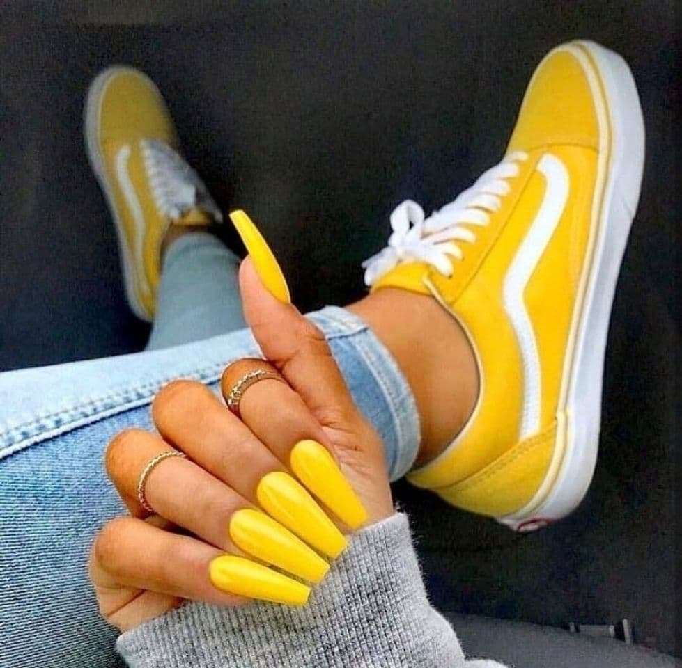 Fashion Vans Old Skool -Yellow