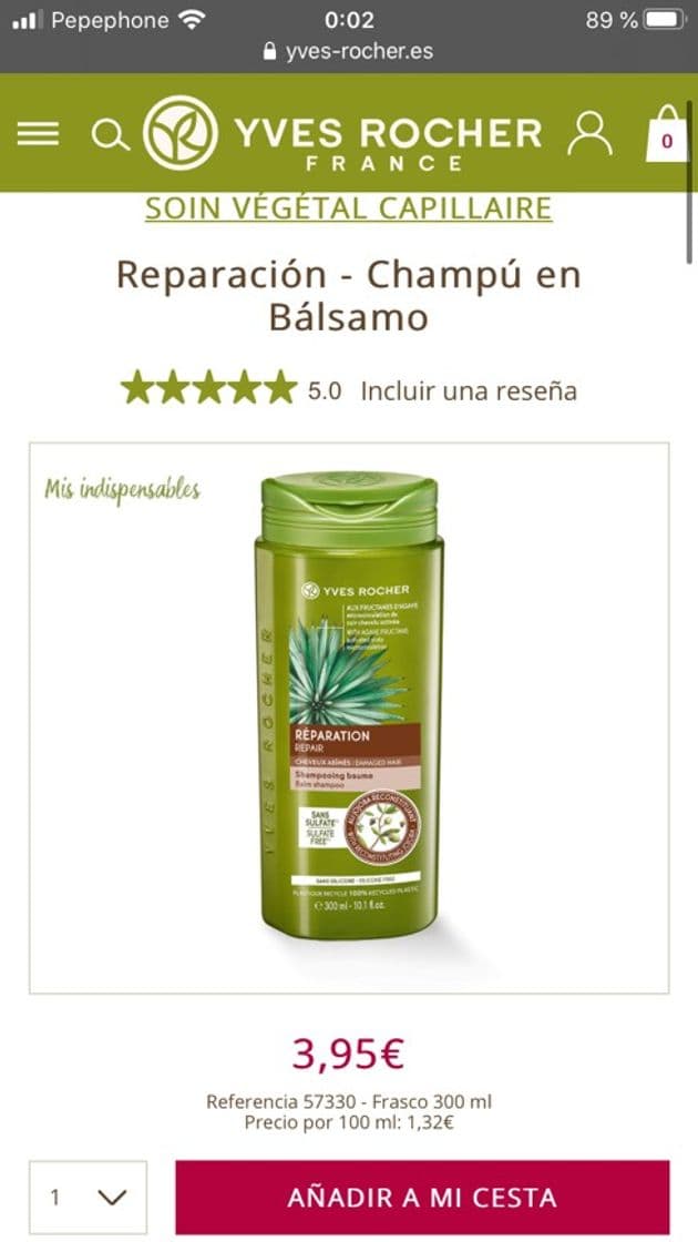 Moda Champú aloe vera