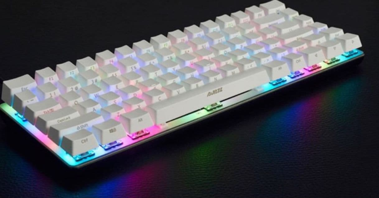 Fashion Teclado blanco de pc✨