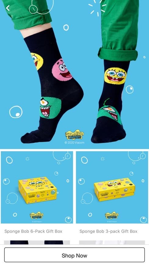 Product Happy Socks x Sponge Bob