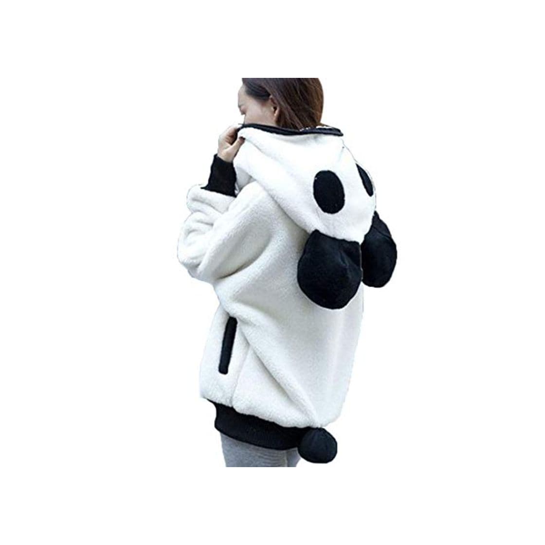 Fashion Overdose Lindo Oso Oreja Panda Invierno CáLido con Capucha Capa Mejor Venta