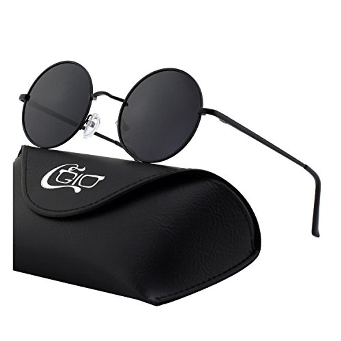 Fashion CGID E01 Estilo Vintage Retro Lennon inspirado círculo metálico redondo gafas de