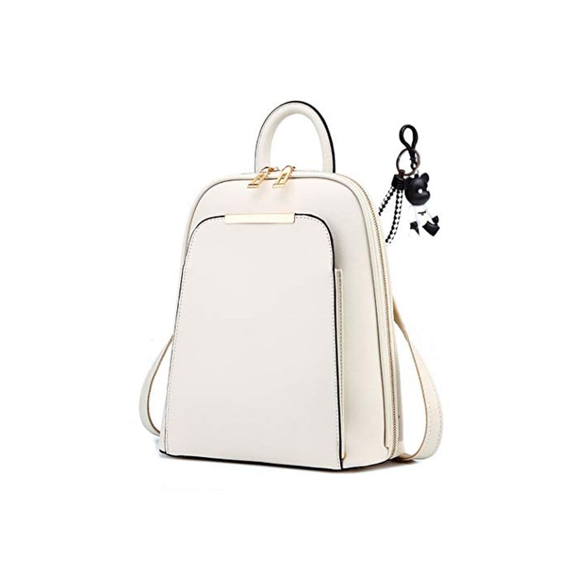 Producto DEERWORD Para mujer Bolsos mochila Bolsos bandolera Carteras de mano Mochila escolar Bolsa para portátil Cuero Piszkosfehér