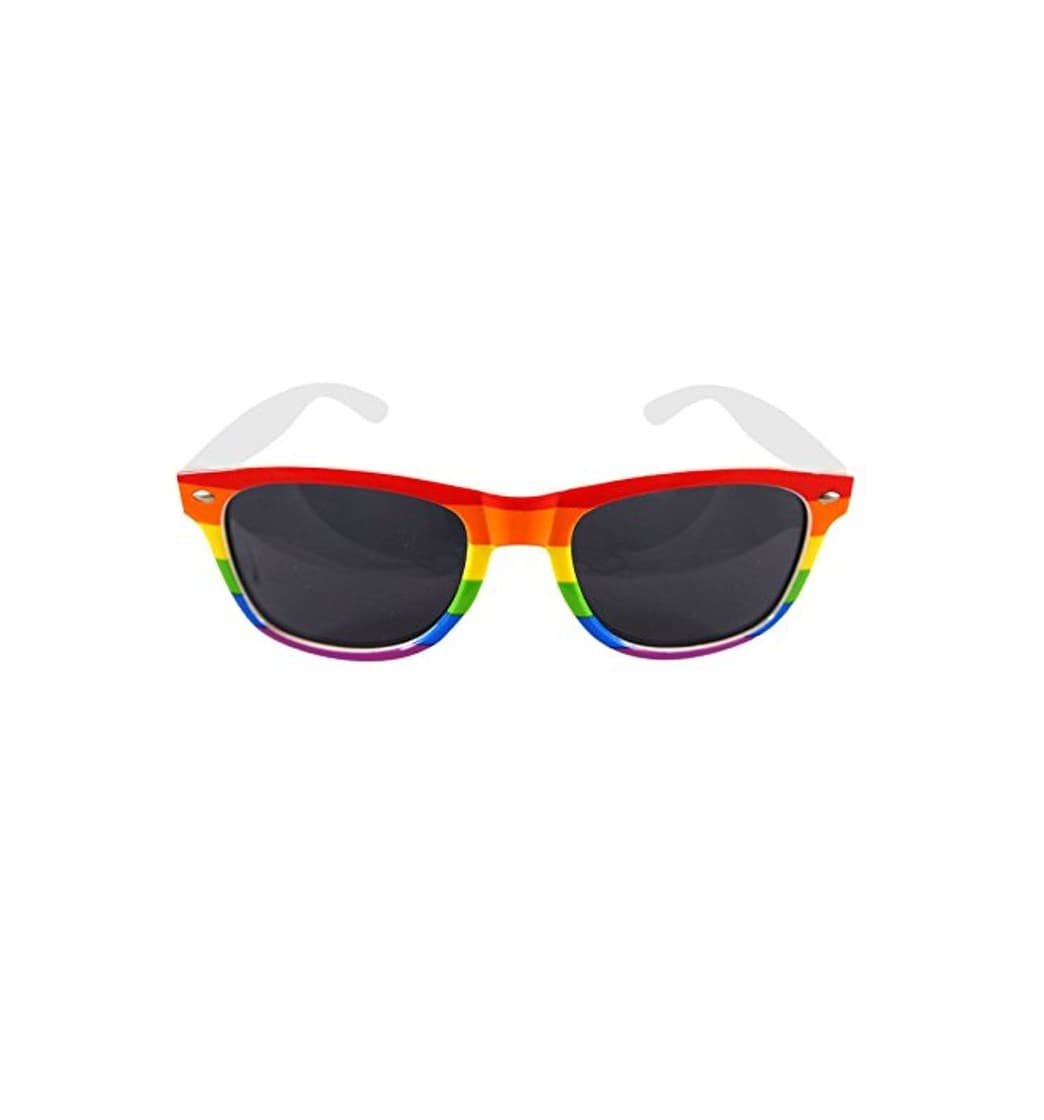 Producto Islander Fashions Gay Pride Rainbow Gafas de sol con lente oscura Adultos Festival Glasses Fancy Dress Talla �nica