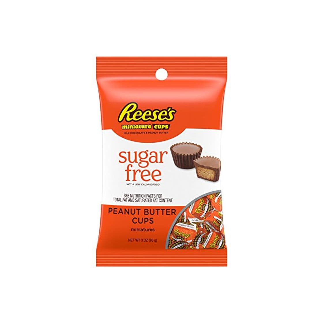 Product Sugar Free Mini Reeses Peanut Butter Cups 3 Ounce Theater Size Pack 1 Bag