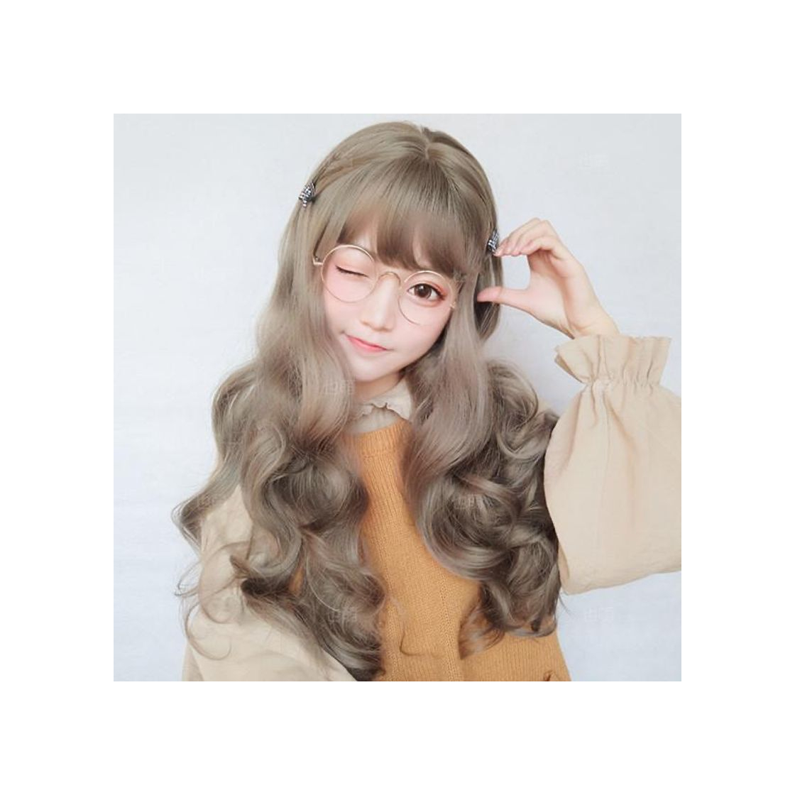 Producto Cute big wave long roll wig 🤍