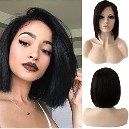 Producto Short Bob Style Wig Women's Short Straight Full Hair Wigs Co