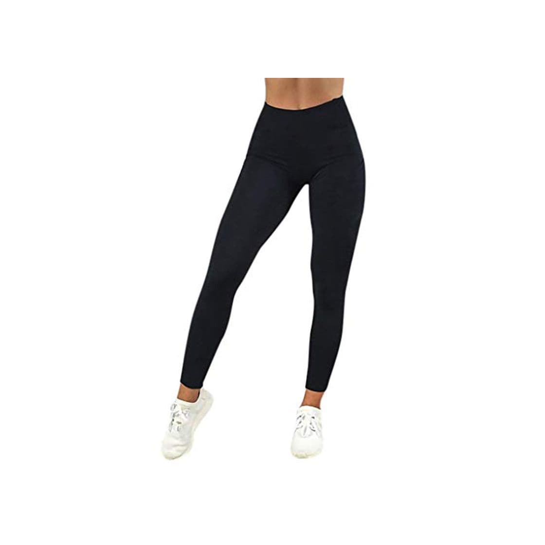 Producto SHOBDW Pantalones Mujer Sólido Push Up Leggings Medias Cintura Alta Estiramiento Entrenamiento Fitness Deportes Gimnasio Pantalones Deportivos De Yoga con Bolsillo Oculto