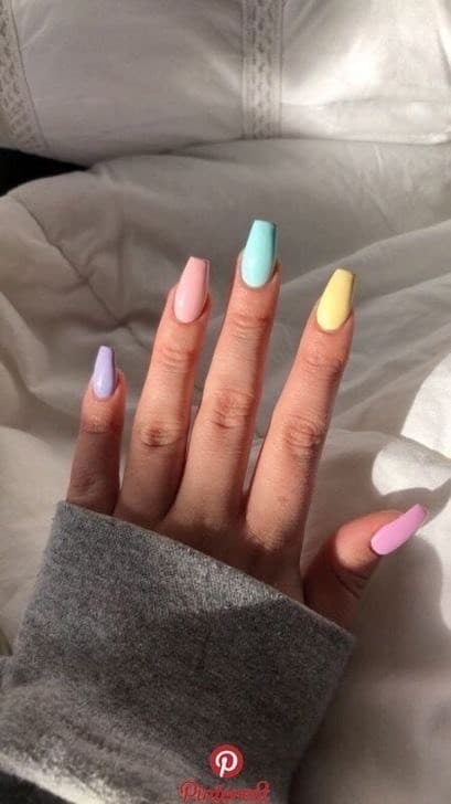 Moda pastel nails 💛