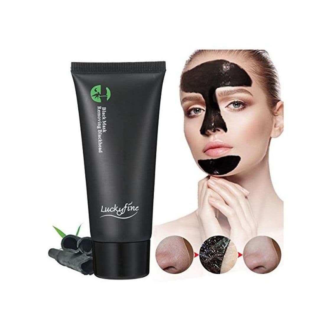 Belleza Mascarilla Exfoliante Facial con Carbon Activo