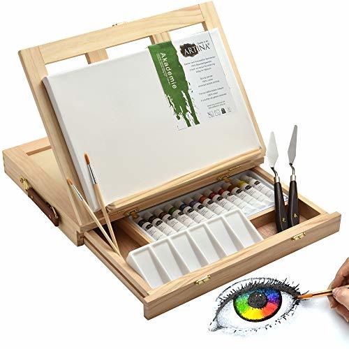 Elemento de la categoría hogar Artina Set de Pintura Milano Caballete de Mesa y Kit de Pintura