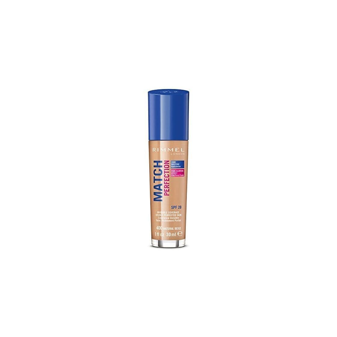 Belleza Rimmel London Match Perfection Foundation Base de Maquillaje Tono 400 Natural Beige