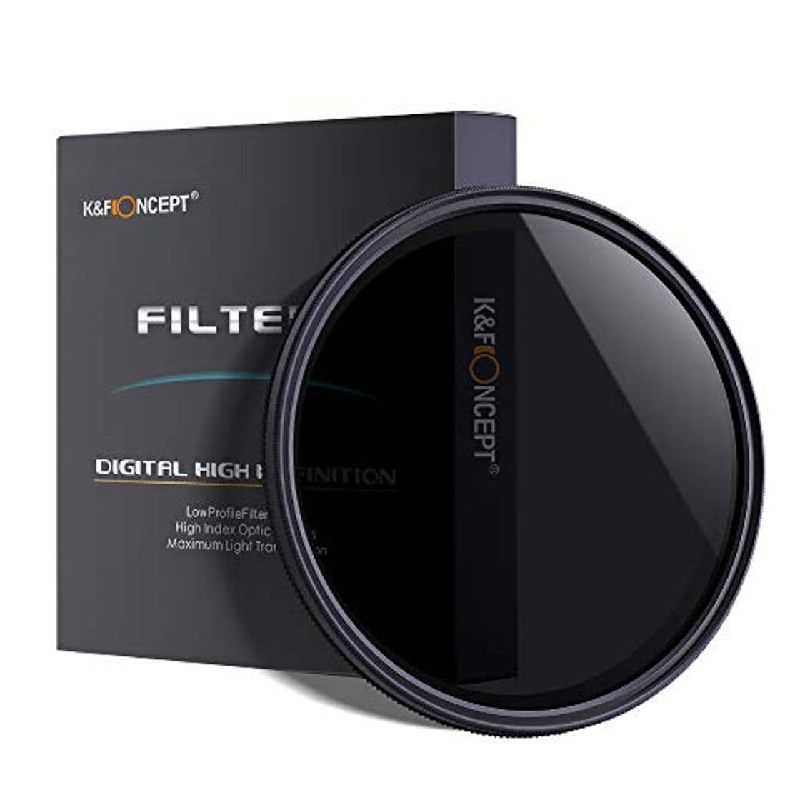 Product K&F Concept Filtro Variable ND2-ND400 para Objetivo 58mm con Funda