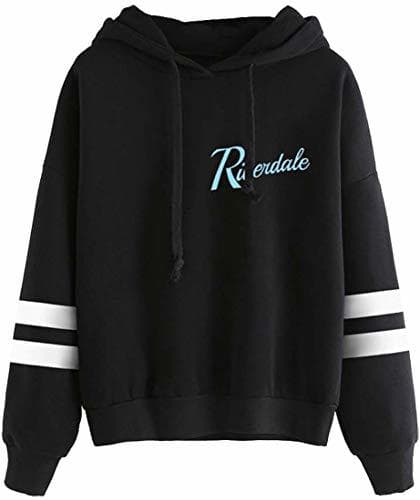 Producto EMILYLE Riverdale Serpiente Sudadera con Capucha Rayado Manga Larga Moda para Mujeres.