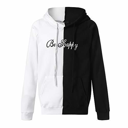 Producto Logobeing Unisex Sudaderas Mujer Hombres Cara Sonriente de Adolescente Sudadera con Capucha