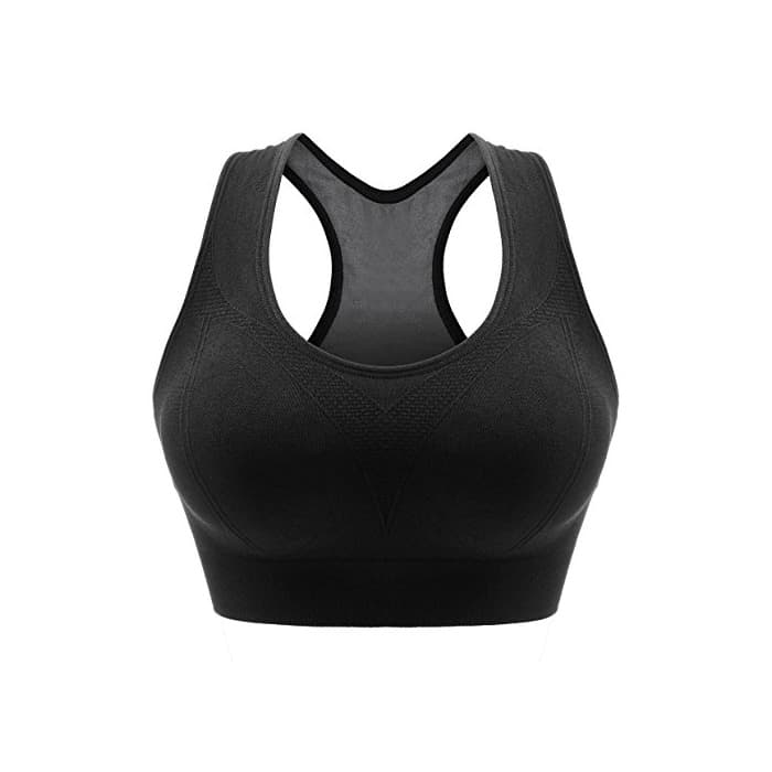 Product Libella Mujer Sujetador Deportivo Push Up Bustier con Amplio Correas Fitness Yoga