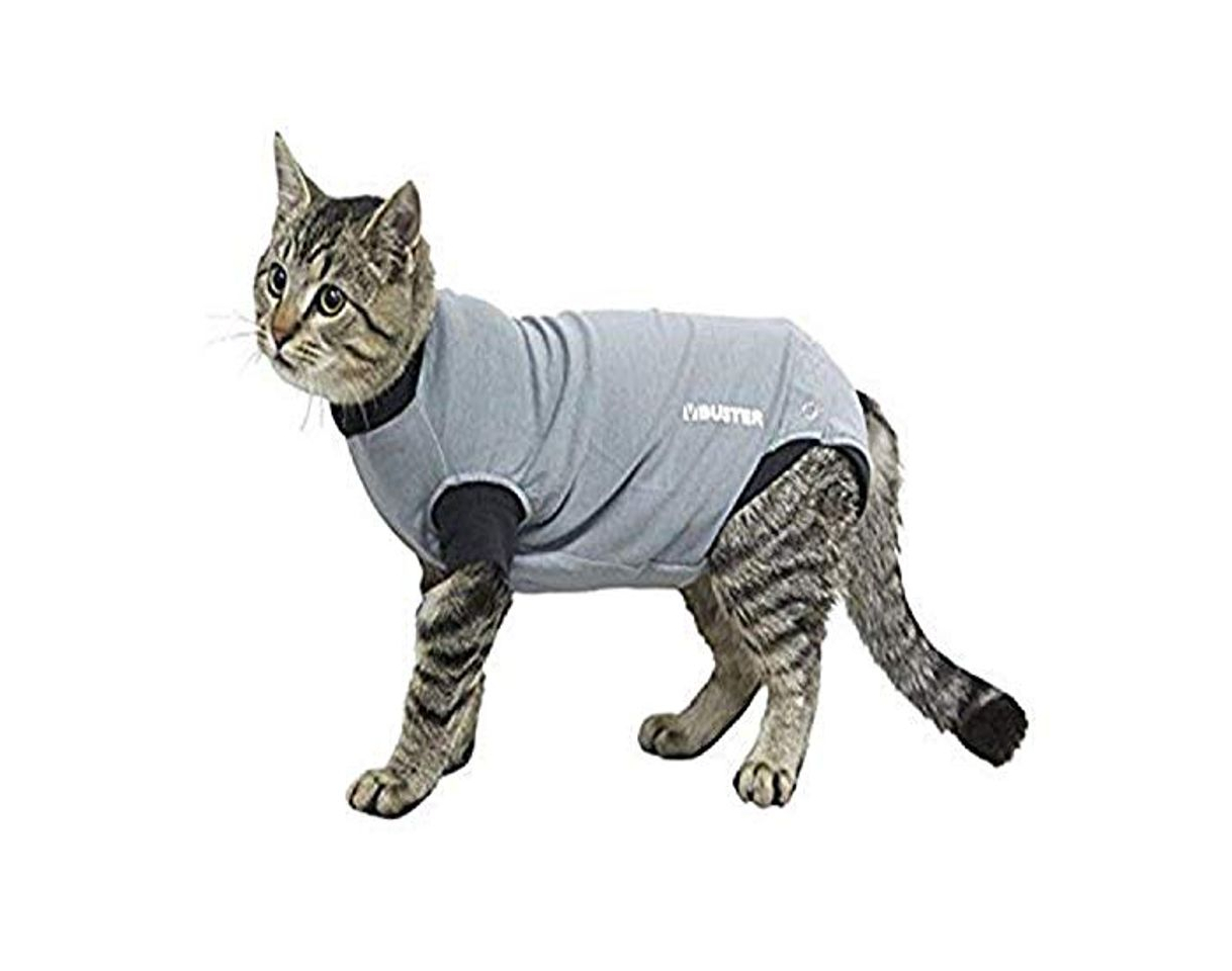 Product Buster Easygo - Body para gatos, Negro/Gris, XS