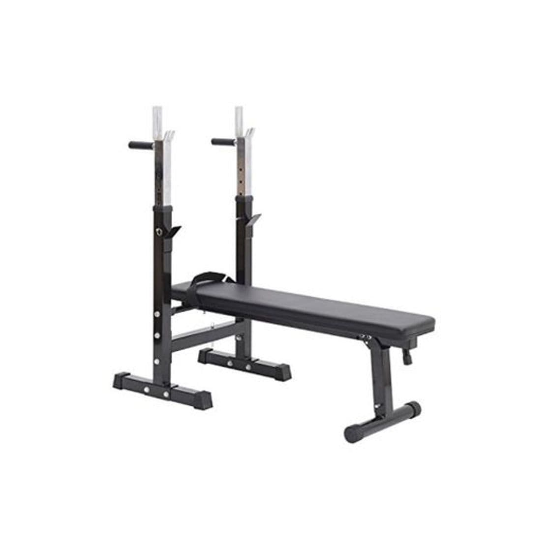 Product HOMCOM Banco de Pesas Plegable Bancos Musculacion Entrenamiento Maquina Gimnasio Gym Altura Ajustable Carga 150KG