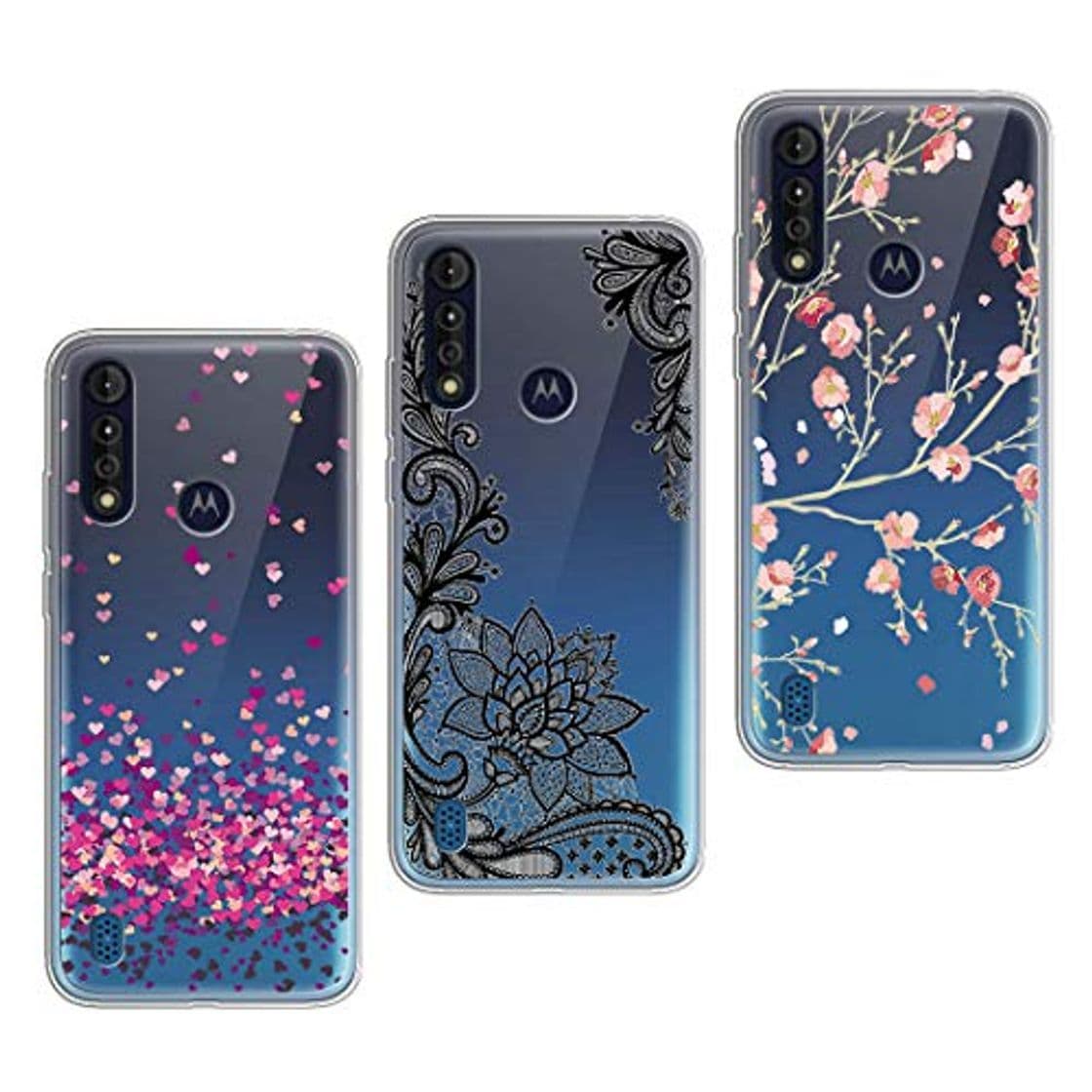 Product LJSM Funda para Motorola Moto G8 Power Lite (6.5") [3 Piezas] Transparente