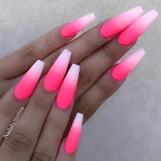 Moda Unhas rosa Neon incríveis 🥰✨