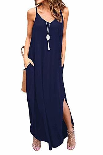 Producto Vestidos Mujer Casual Playa Largos Boho Floral Maxi Vestido Bohemio Tirantes Playa