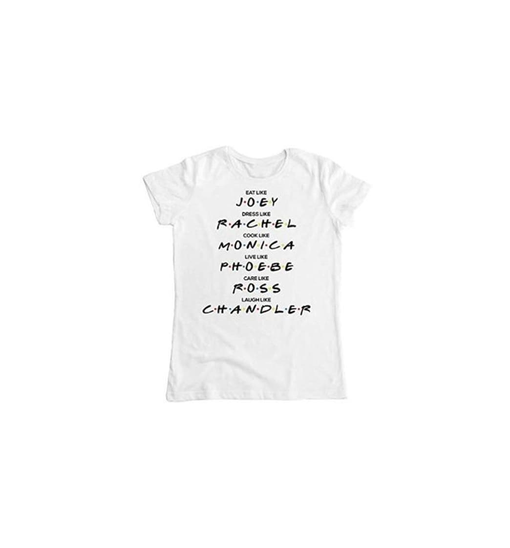 Product Eat Dress Cook Live Care Laugh Like Camiseta para Mujer Small