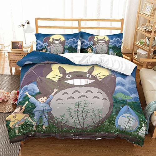 Product REALIN Funda Nórdica Totoro Juego De Ropa De Cama Animal De Dibujos