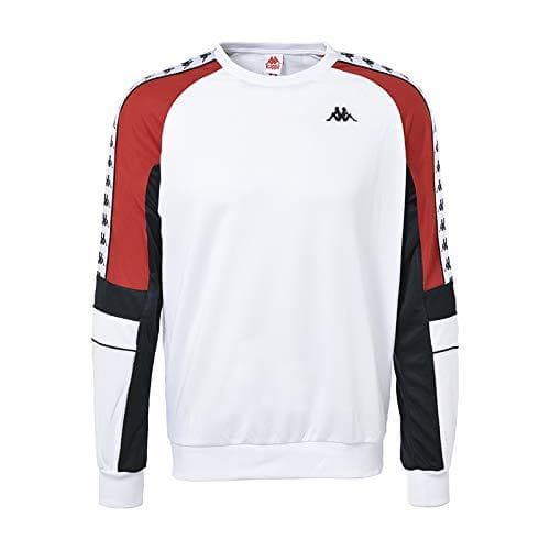 Fashion Kappa Arlton Sudadera Blanca Y Roja