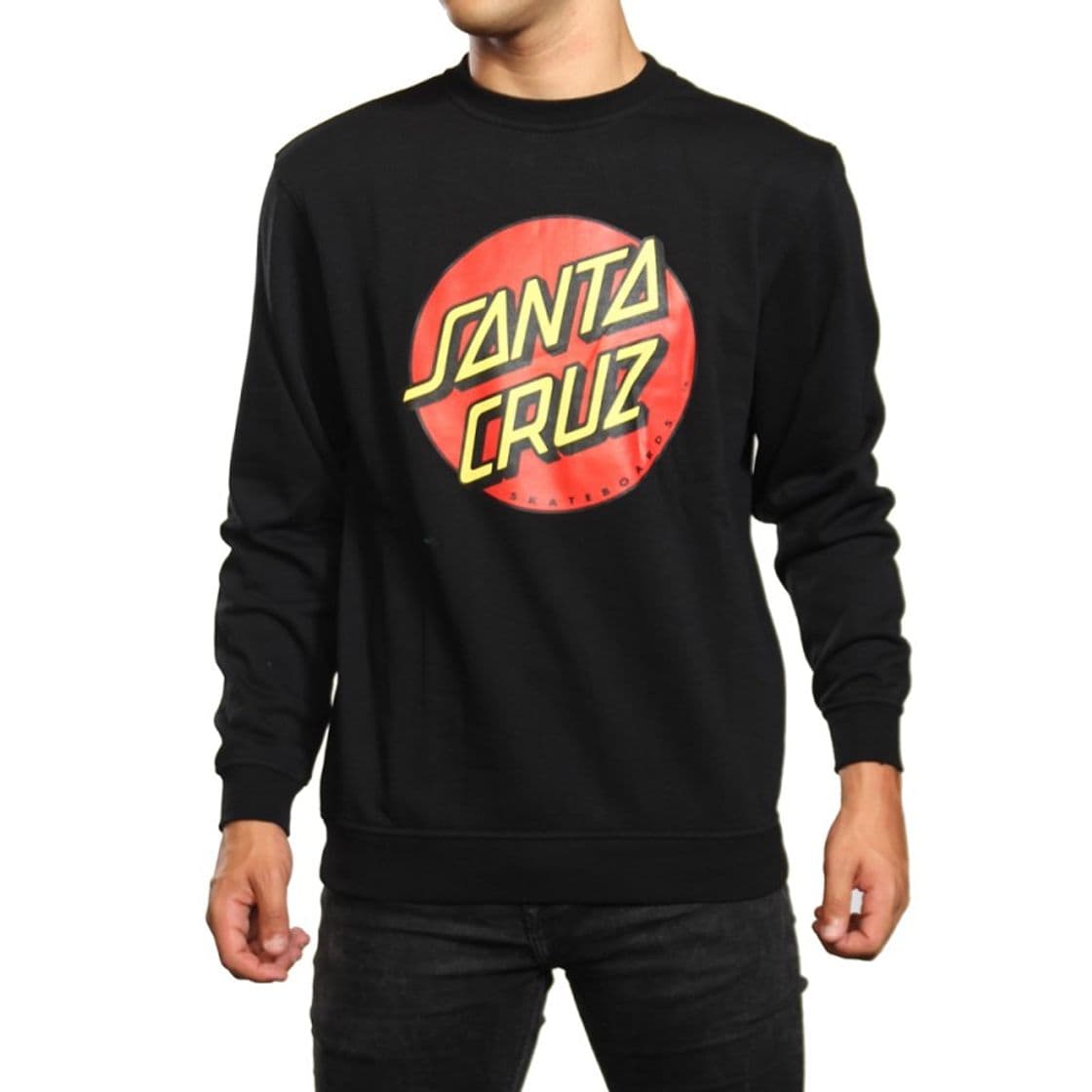 Lugar Sudadera Santa Cruz Crew Classic Dot Black