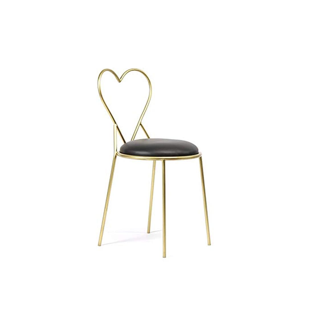 Product rtyu Vanity Chair Metal Golden Heart