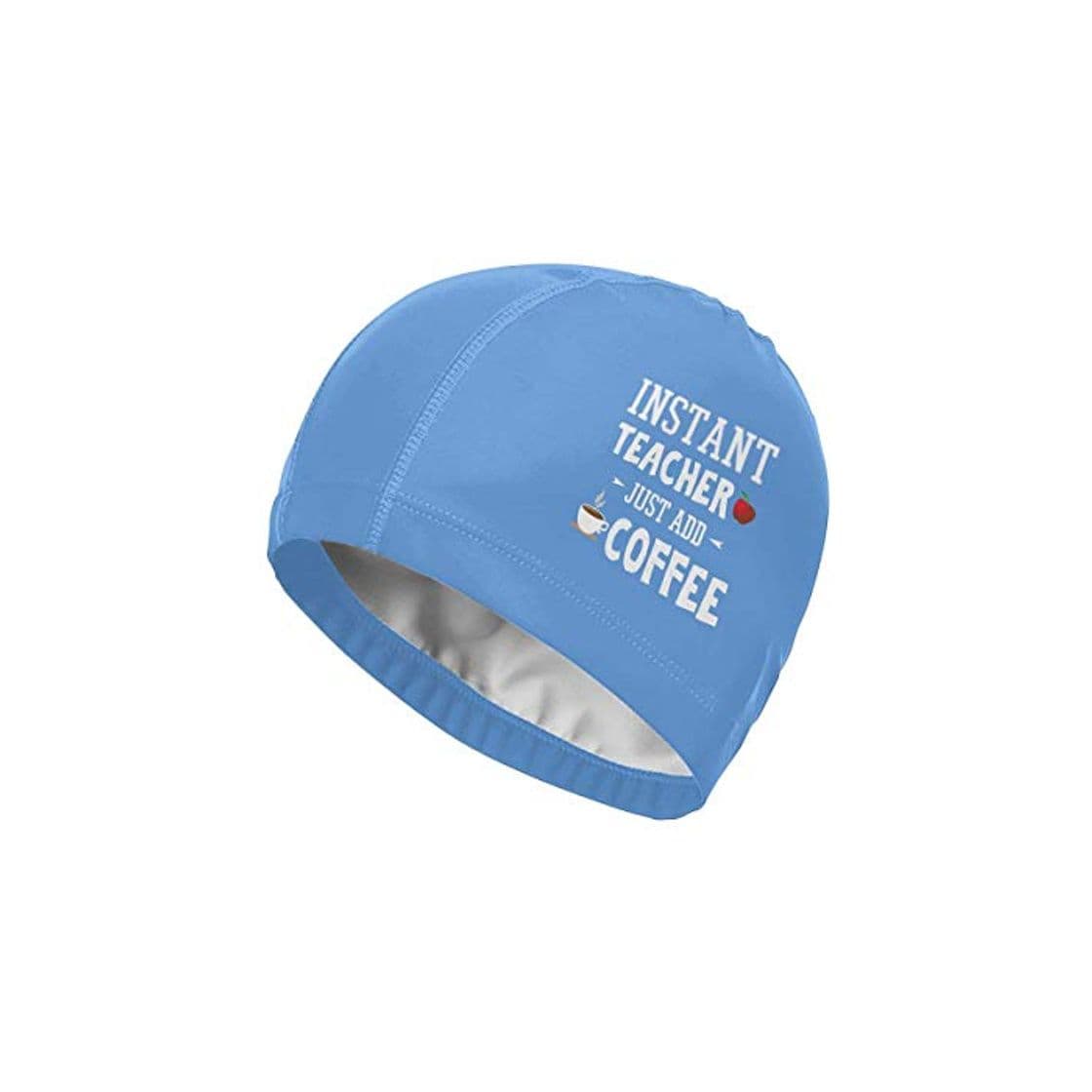 Producto Nifdhkw Instant Teacher Just Add Coffee Swim Cap Gorro de baño de Alta Elasticidad para Cabello Largo o Corto