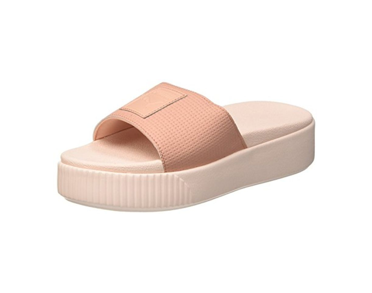 Product Puma Platform Slide Wns EP, Sandalias con Plataforma Plana para Mujer, Beige