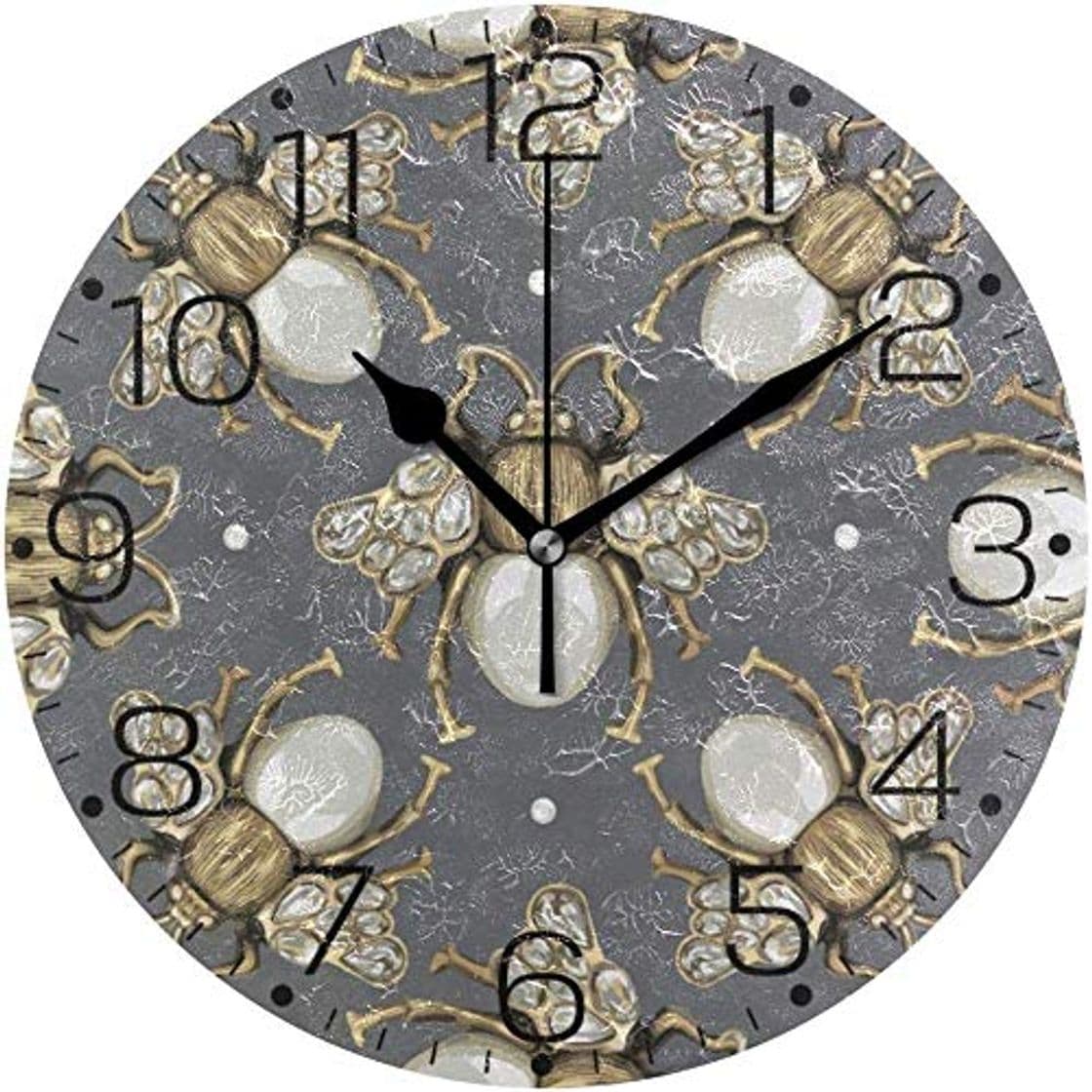 Product Relojes de pared jewely Fly Insect Wall Clock Reloj De Pared Vintage Reloj Elegante Sin Marco Reloj De Escritorio Silencioso Reloj De Pared Sin Tictac S Para Cocina Cocina Dormitorio Sala De Estar Bur