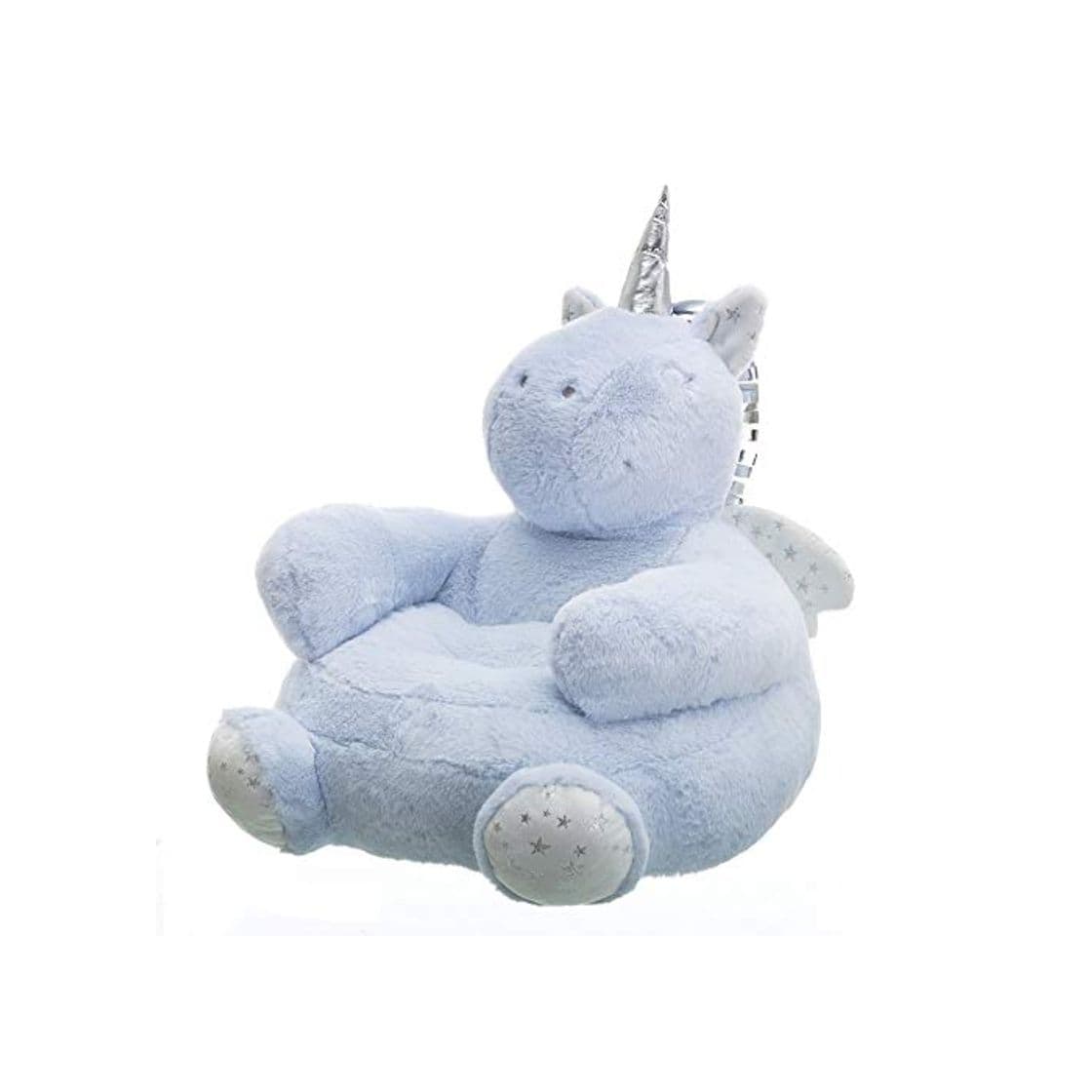 Product Puff Unicornio Azul de Microfibra Infantil para Dormitorio Child