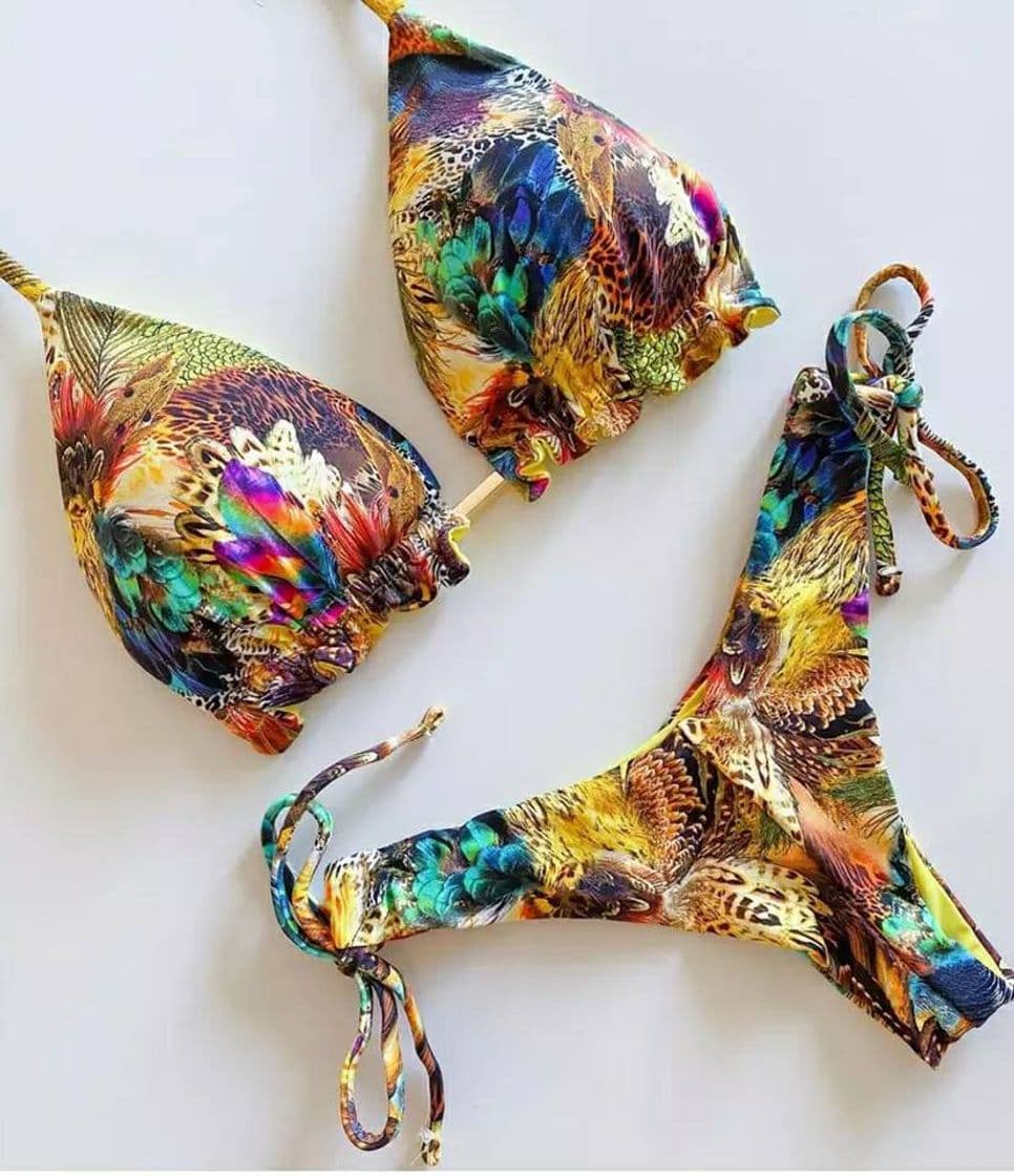 Fashion Conjunto de biquíni sensual com enchimento push-up