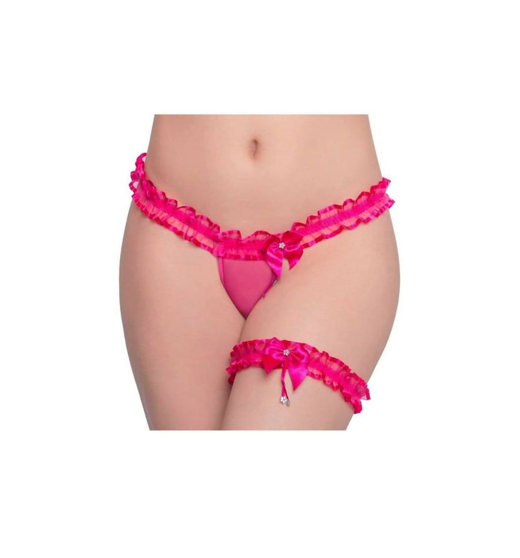 Moda Calcinha Fio Dental Tule Com Persex Mulher Lingerie Sensual 