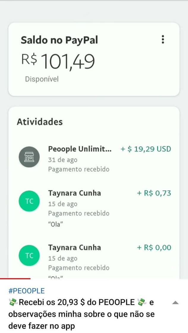 Moda Pagamento peoople. 💸💥😋          peoople payment