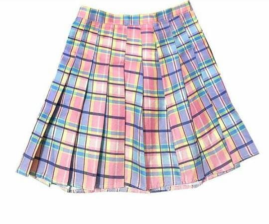 Fashion Pastel Pleated Skirt