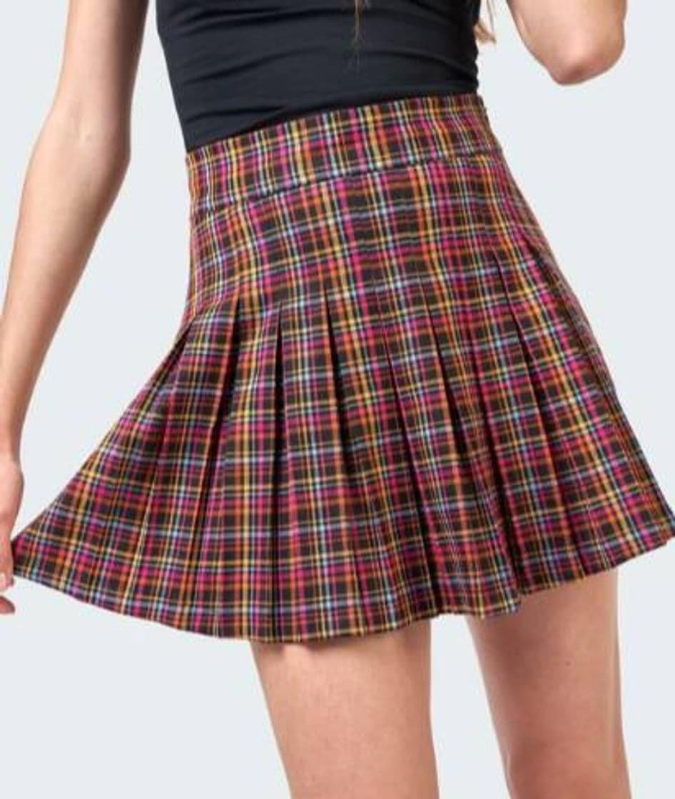 Fashion Kelly Pleated Plaid Skirt