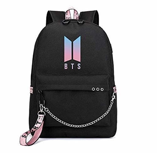 Product vpuquuz 1pcs Bangtan Boys KPOP Mochila Escolar con USB Juveniles Backpack A.R.M.Y.