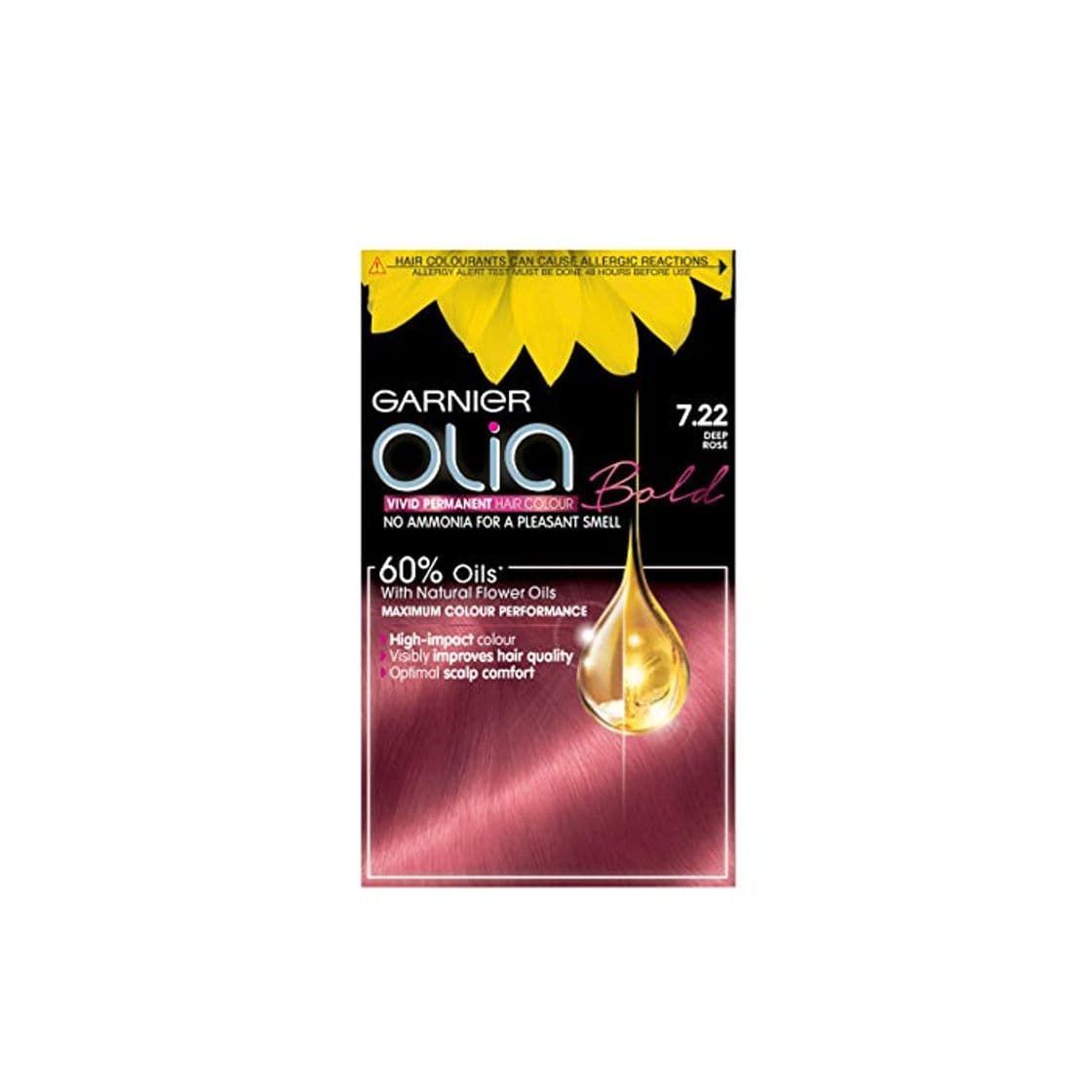 Product Garnier Olia Bold 7.22 de profundidad rosa permanente tinte de pelo