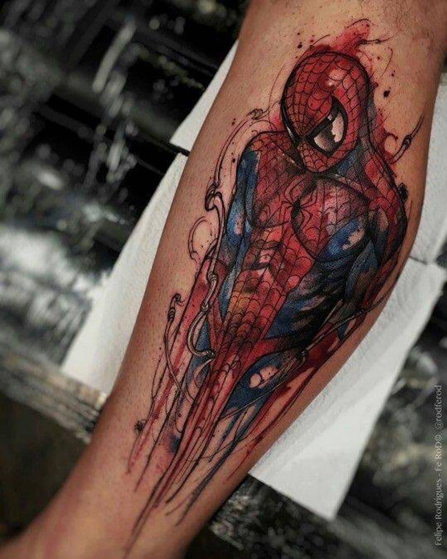 Fashion Spider-Man Tattoo